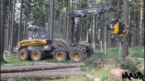 Комбайн Ponsse Ergo 8w в работе