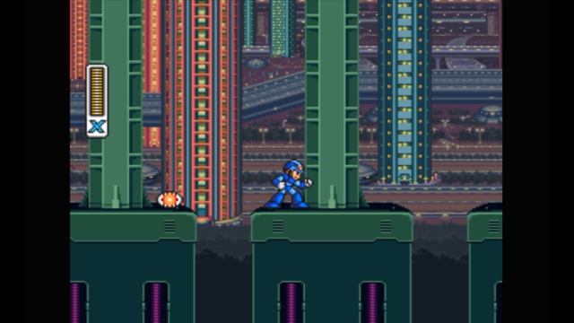 Super Nintendo (Snes) 16-bit Mega Man X 1 Stage 1 Прохождение