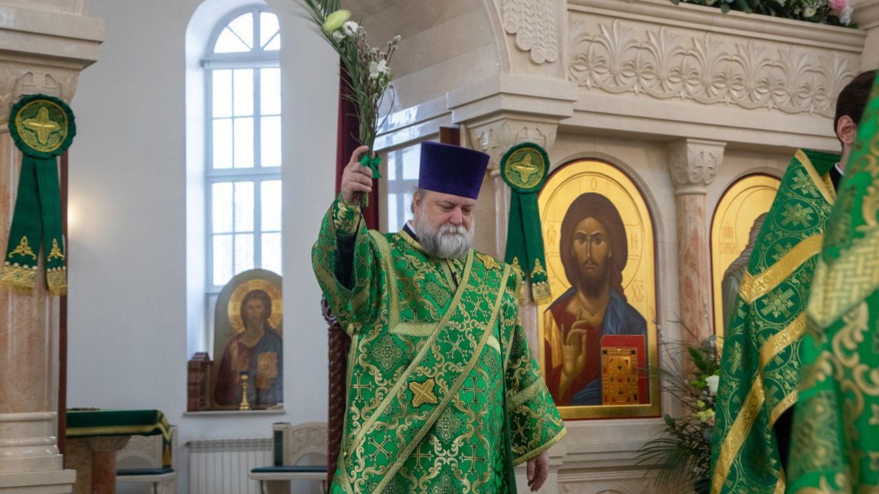 Поздняя  Божественная Литургия. Неделя ваий (Вербное воскресенье). Вход Господень в Иерусалим