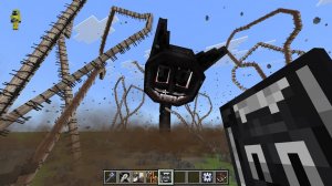 Minecraft PE: Сиреноголовый против Картун Кэта! 🐾 (Мод Trevor Henderson V2