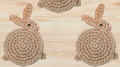 Пасхальный кролик подставка под чашку. Часть1