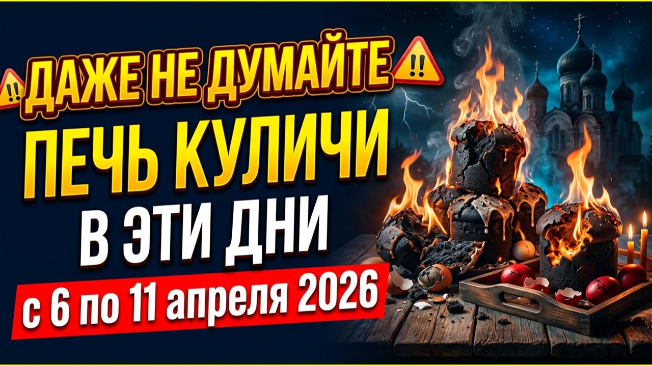 Три блюда источник беды для всего рода: что нельзя печь в Страстную неделю с 6 по 11 апреля 2026