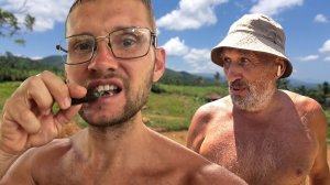 ИСХОД РУССКИХ МУЖИКОВ В ДЖУНГЛИ. Змея на кухне  Едим улиток с реки  Жизнь в деревне