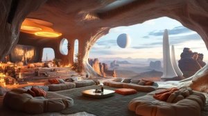 Aeolian： Cozy Sci Fi Ambient Music 🎧 Spring Desert Ambience (Binaural Beats & White Noise)-(1080p25