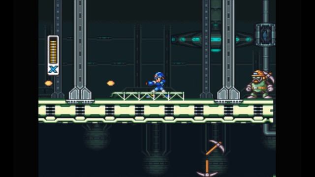 Super Nintendo (Snes) 16-bit Mega Man X 1 Stage 4 Flame Mammoth Прохождение