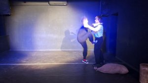 Сценический бой 4 курс "Любовь зла..." Костя Чуб и Полина Сидоренко.