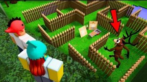 Детский розыгрыш в лабиринте против оленя в игре «99 ночей в лесу» ! Анимация