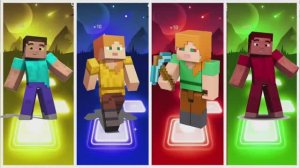 Майнкрафт в Тайлс Хоп: Музыкальный Танцевальный Челлендж — Ритм Блочного Мира