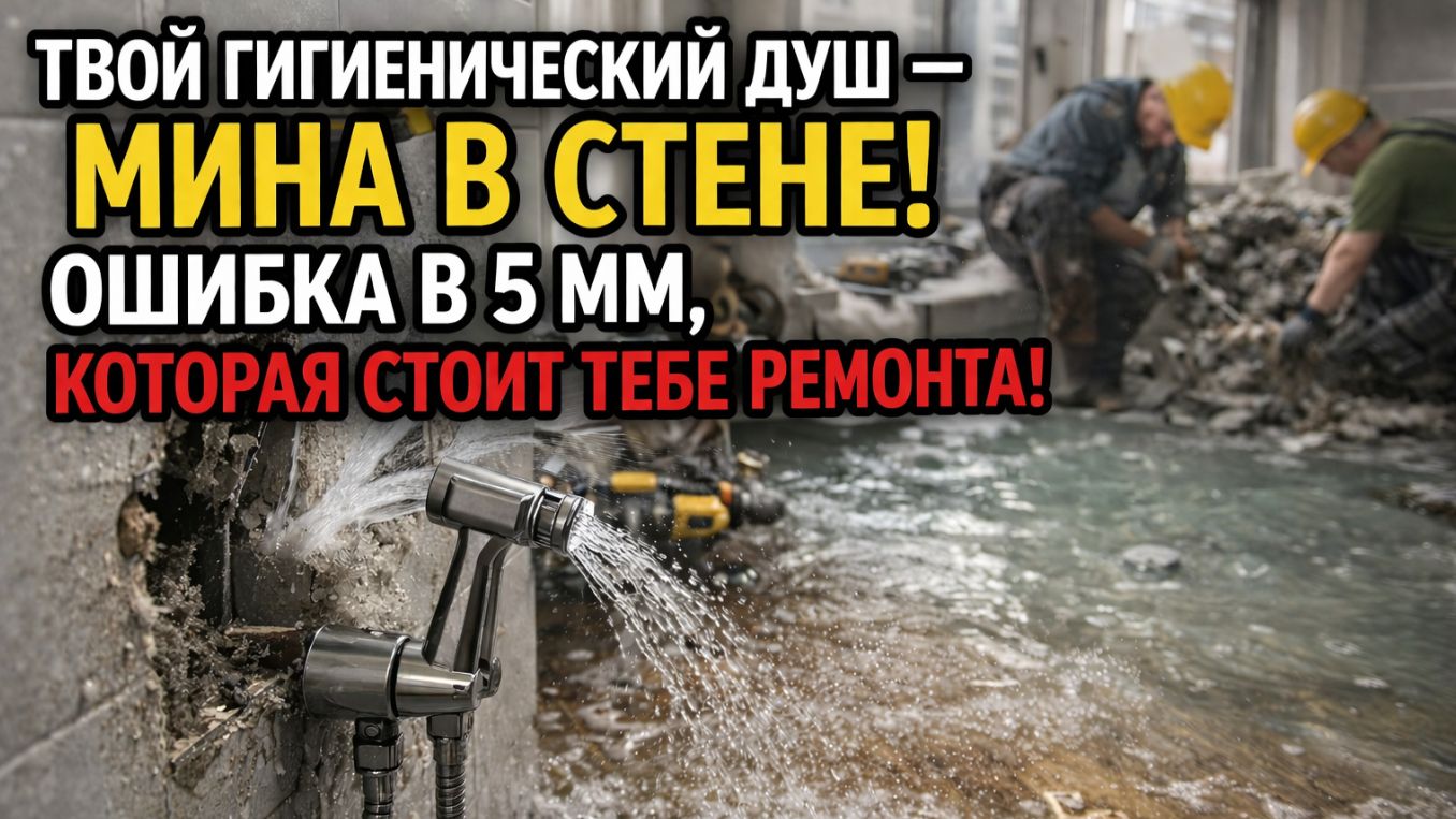Твой гигиенический душ — мина в стене  Ошибка в 5 мм, которая выйдет боком