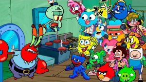 KRUSTY KAROLING — КАЖДЫЙ ХОД ПОЁТ РАЗНЫЙ ПЕРСОНАЖ 🎶⚡ (FNF KRUSTY KAROLING)