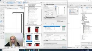 ArchiCad 6-3 Инструмент Объект . Расстановка мебели кухни