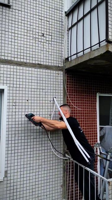 самый простой и удобный вид монтажа #монтажкондиционера #сплитсистема #нск