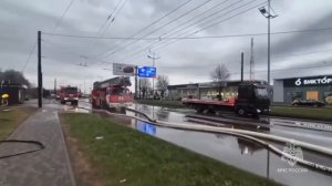 Пожар в торговом центре "Гиант" город Калининград. 05.04.2026 год.