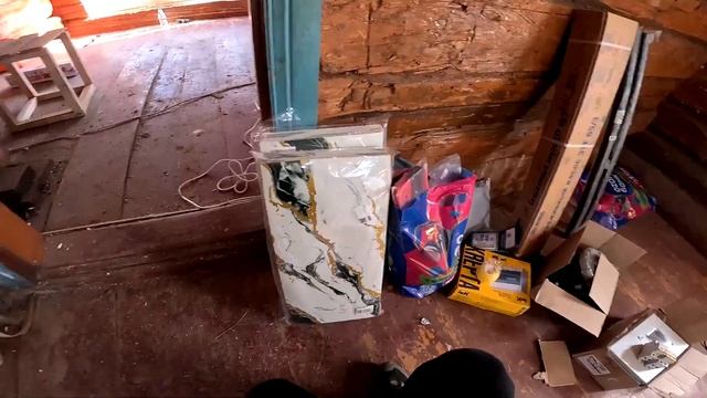 Купил заброшенный дом в деревне ! Теплый пол готов ! №14