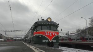 Электропоезд ЭР2К-980 «Лахта» на Финляндском вокзале Санкт-Петербурга, 2026 год