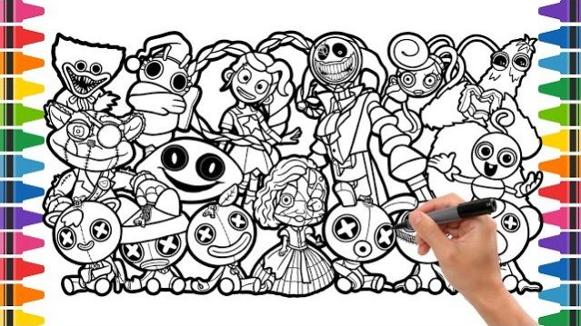 РИСУЕМ POPPY PLAYTIME ГЛАВА 5 | КАК НАРИСОВАТЬ И РАСКРАСИТЬ ВСЕХ НОВЫХ ПЕРСОНАЖЕЙ