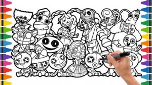 РИСУЕМ POPPY PLAYTIME ГЛАВА 5 | КАК НАРИСОВАТЬ И РАСКРАСИТЬ ВСЕХ НОВЫХ ПЕРСОНАЖЕЙ