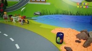 Видео с игрушечными машинками - Гвоздь на дороге!