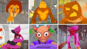 Poppy Playtime Главы 4 и 5 — ВСЕ СМЕРТИ БОССОВ НО МОД ЛЕВ, КИССИ МИССИ, ЛЫСАЯ ЛИЛИ, МЯГКИЙ МАРТЫШКА