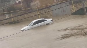 На Дагестан второй раз за неделю обрушились мощные ливни, что привело к новому наводнению.