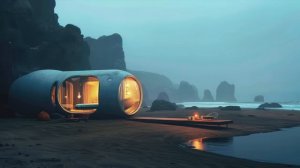 Alone： SciFi Ambient Music & Sea Soundscape 🎧🌊 for Autumn Retreats (Relaxing White Noise)-(1080p25