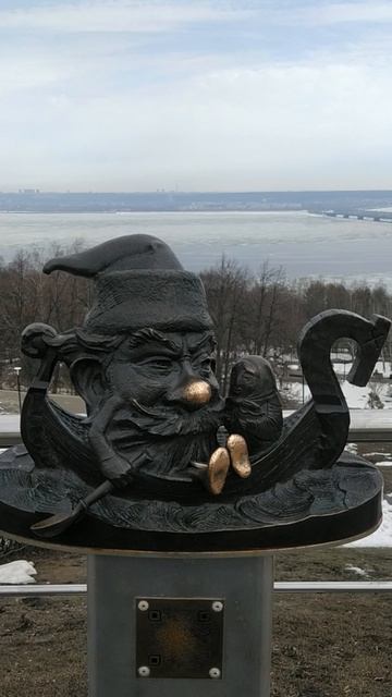 река Волга, набережная и колобок в Ульяновске, 28.03.2026