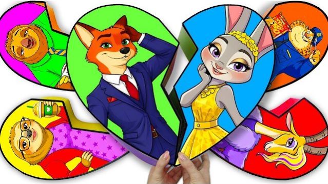 💖 PAPER DIY 💖 МИЛЫЙ НИК И ДЖУДИ — РАСПАКОВКА СЛЕПОЙ КОРОБКИ СЕРДЕЧКА 🦊 ZOOTOPIA
