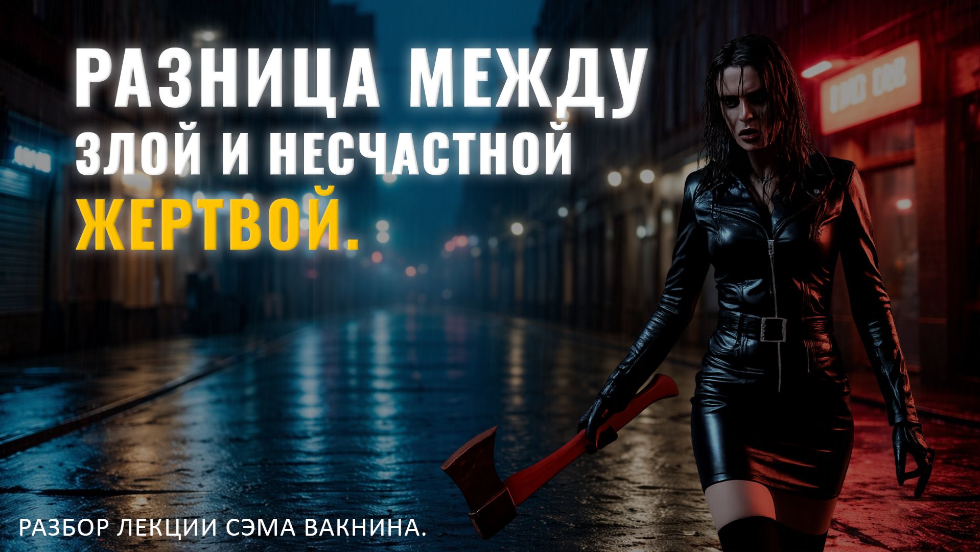 РАЗНИЦА МЕЖДУ ЗЛОЙ И НЕСЧАСТНОЙ ЖЕРТВОЙ. НАРЦИСС В РОЛИ АГРЕССОРА. Разбор лекции