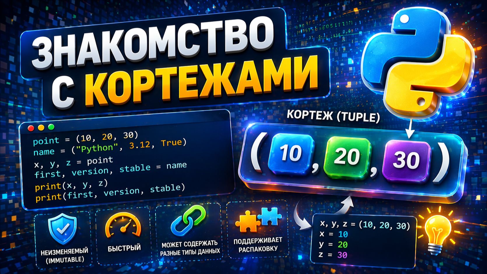 Знакомство с кортежами #15