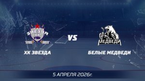 Хоккей. ХК Звезда - Белые Медведи 05.04.26