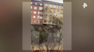 Дом обрушился из-за потопа в Махачкале