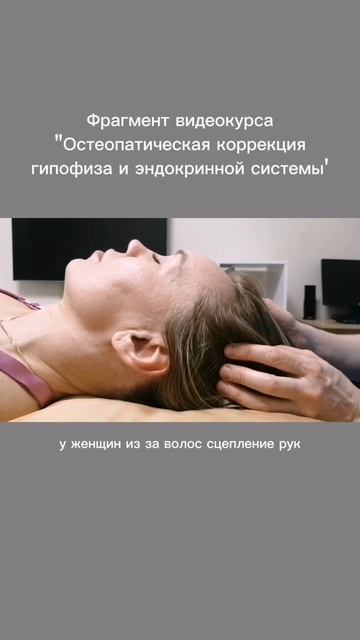 Фрагмент видеокурса Остеопатическая коррекция гипофиза и эндокринной системы