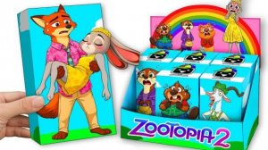 💖 PAPER DIY 💖 СПАСЕНИЕ ДЖУДИ ХОППС — ВСЕГО 24 ЧАСА НА ЖИЗНЬ РАСПАКОВКА СМЕШНЫХ КОРОБОК ZOOTOPIA 2