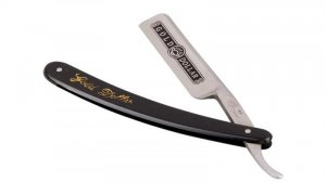 Заточка с нуля китайской бритвы с ОЗОНА. Тест на рез волоса.