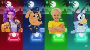 Тайлс Хоп: Музыкальный Баттл — К-Поп Охотники на Демонов, Блуи, Влад и Ники против Шерифа Лабрадора