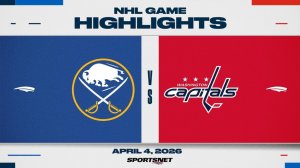 NHL Highlights ｜ Sabres vs. Capitals - April 4, 2026