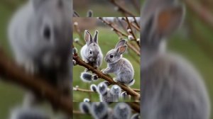 🐇С Вербным Воскресеньем! 🐇 Вербные зайчики. #ai #cute #rabbit #зайчик #верба