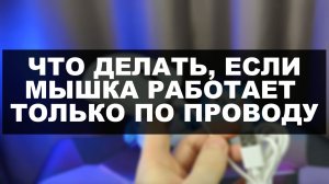 ЧТО ДЕЛАТЬ, ЕСЛИ МЫШКА РАБОТАЕТ ТОЛЬКО ПО ПРОВОДУ