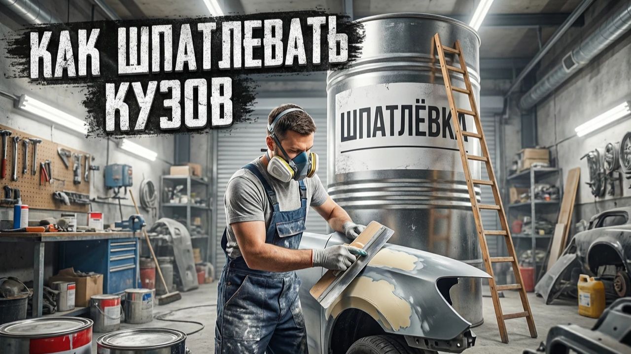 Азы шпаклевания. Как и чем шпатлюют авто в гаражах.