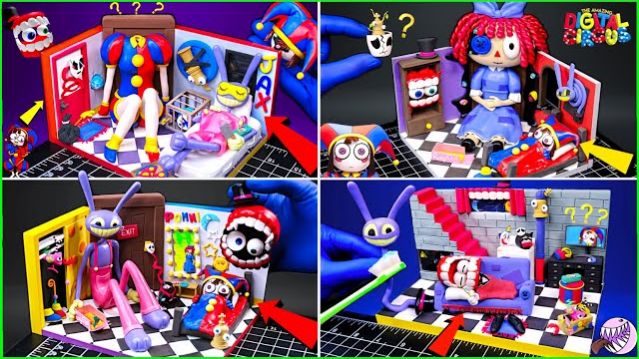 Я СДЕЛАЛ САМЫЕ ПОПУЛЯРНЫЕ КОМНАТЫ AMAZING DIGITAL CIRCUS ИЗ ГЛИНЫ