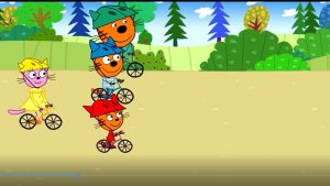 ТРИ КОТА !!! ДВУХКОЛЕСНЫЕ ПРИКЛЮЧЕНИЯ КОТИКОВ !!!