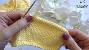 Закрытие лицевой глади при помощи крючка. I-Cord крючком