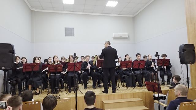 концерт ССМШ, духовой оркестр