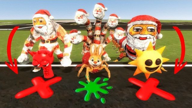 ВСЕ РАЗМЕРЫ — СЕМЬЯ GOO GOO GAGA И ФАЗЫ ПЕСНИ SPRUNKI | УГАДАЙ ПРАВИЛЬНО В GARRY’S MOD!