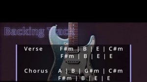 Divine Light Pop Ballad Guitar Backing Track in E