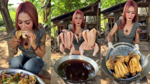 Потрясающий рецепт тушеной курицы во фритюре.