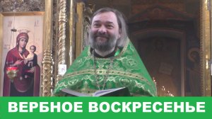 Проповедь на Вербное воскресенье 2026 года. Священник Валерий Сосковец