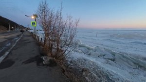 п. Листвянка, вечер март 2026г.