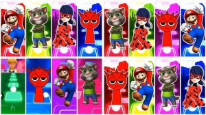 Марио против Говорящего Тома, Леди Баг и Спранки: Музыкальный Баттл в Тайлс Хоп — Ритм ЭДМ