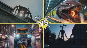 ШКОЛЬНЫЙ АВТОБУС И СИРЕНОГОЛОВЫЙ: Битва против Чу Чу Чарльза и Поезда Пожирателя 🚌 МУЛЬТИК МОНСТРЫ